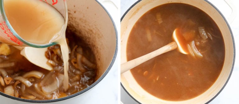broth added to pot