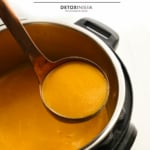 instant pot butternut squash soup pin for pinterest.
