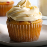 healthy cream cheese frosting labeled for Pinterest.