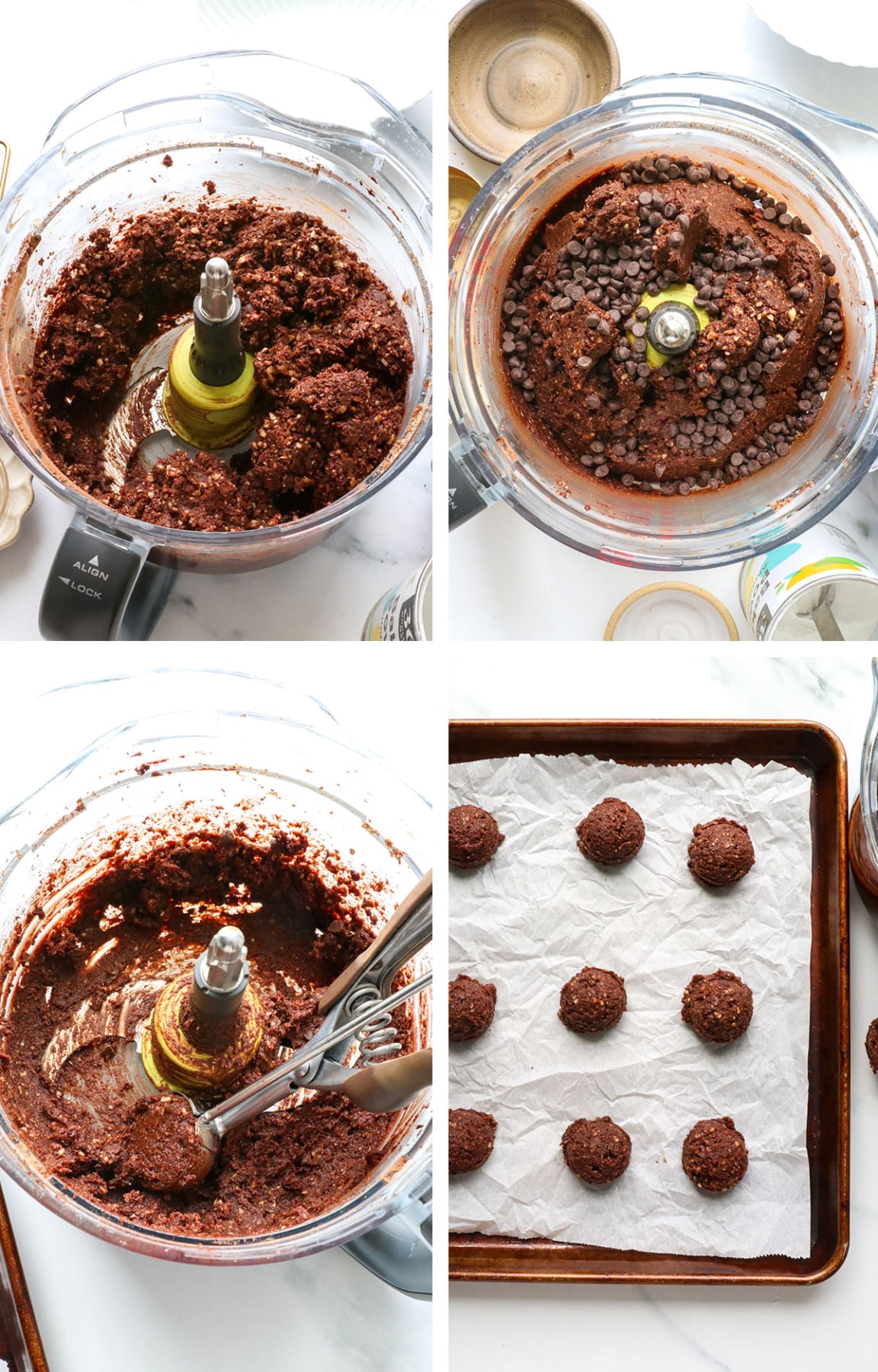 chocolate chips added to dough and added to sheet pan.