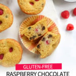 raspberry chocolate muffins pin