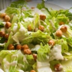 vegan caesar salad dressing labeled for Pinterest.